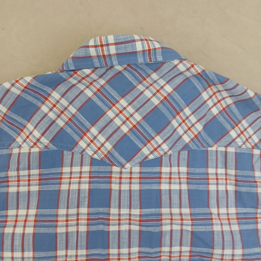 True Religion Large Mens Shirt Cowboy Western Short Sleeve 22x28